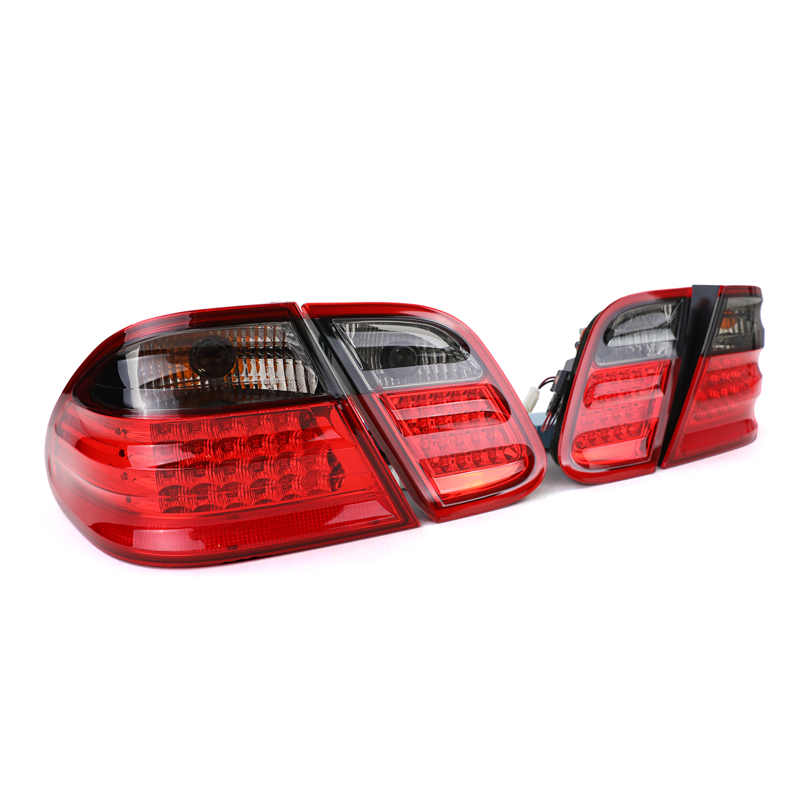 LED Rückleuchten rot schwarz für Mercedes CLK W208 9702