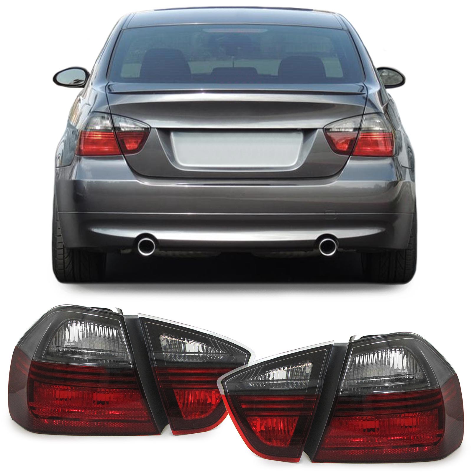 Rear lights Blackline set for BMW 3er e90 Sedan 05-08 | eBay