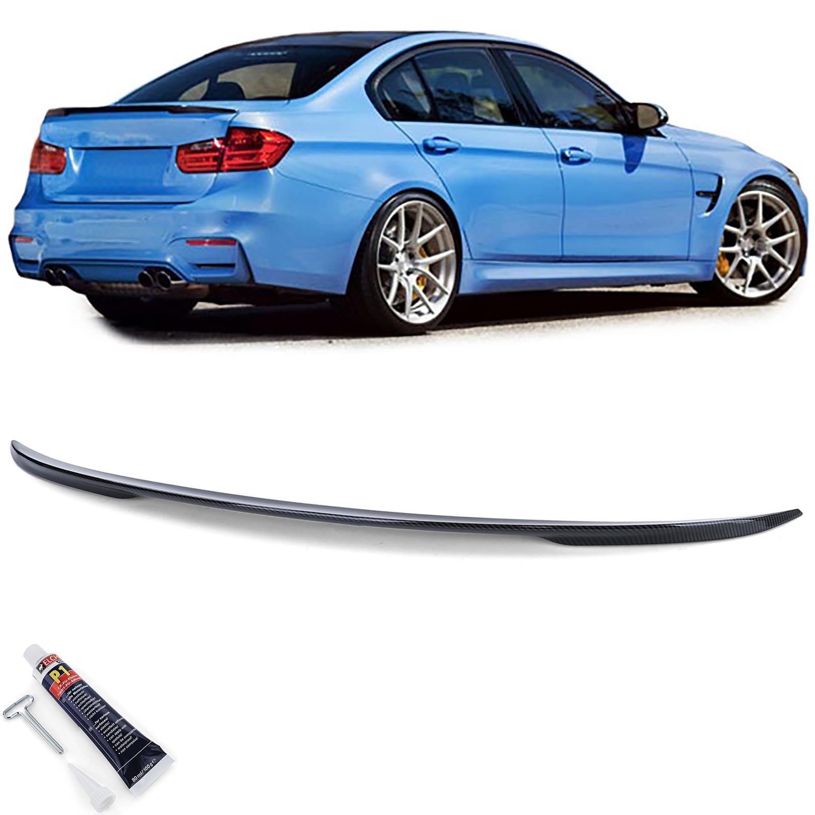 Carbon Heckdiffusor Diffusor Heck Ansatz ABS passend für BMW 3er E36 + M3
