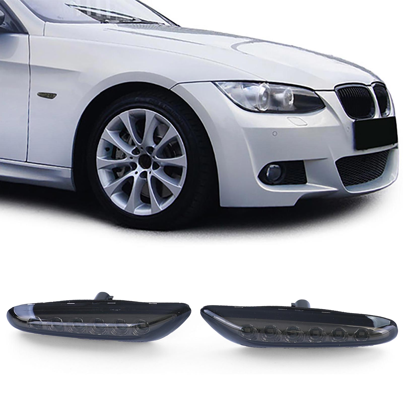 LED Seitenblinker Schwarz Smoke passend für BMW 3er E46 01-05 E90 E91 E92  E93 kaufen