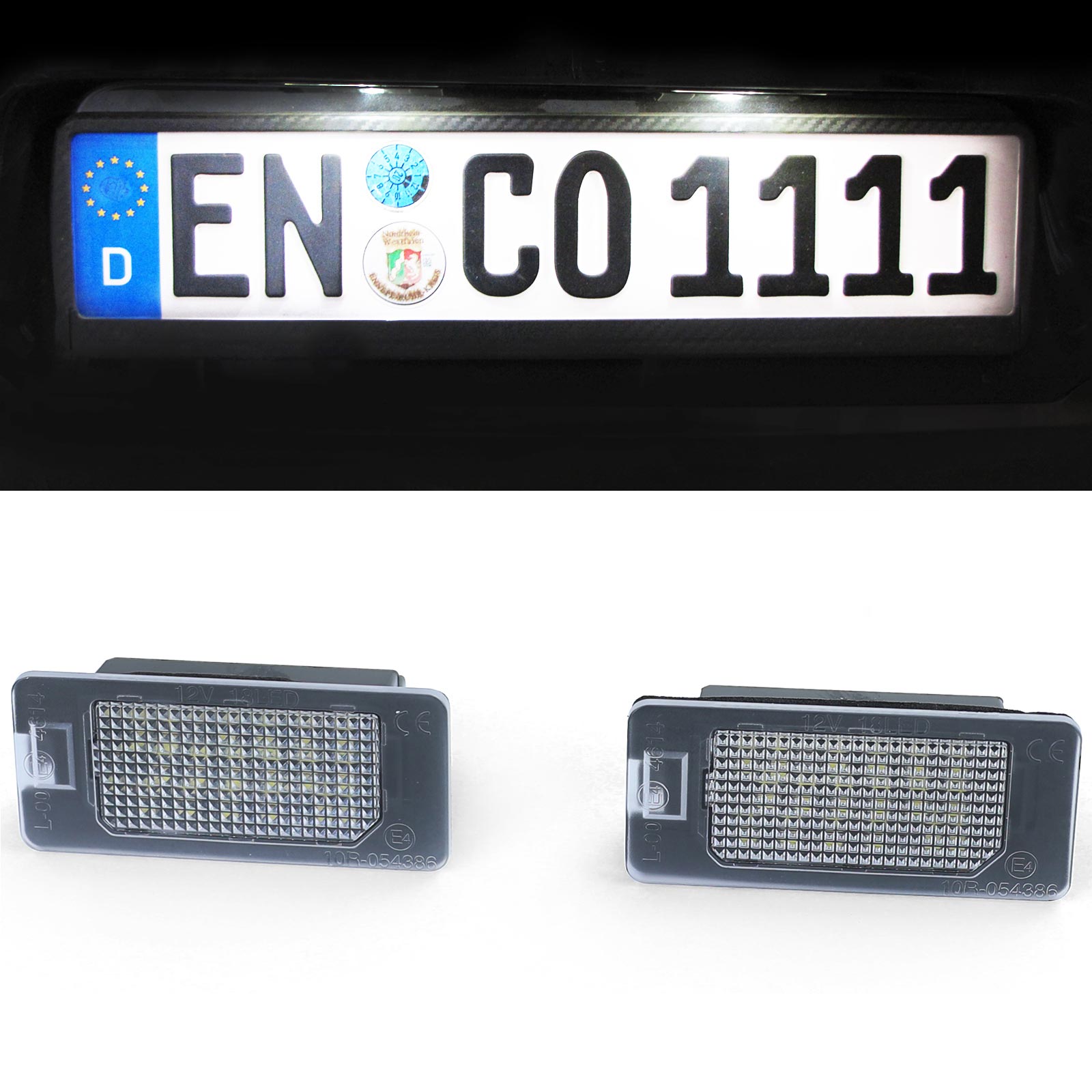 OZ-LAMPE LED Kennzeichenbeleuchtung für B-M-W E82 E88 E90 E91 E92 E93 E39  E60 E61 F07