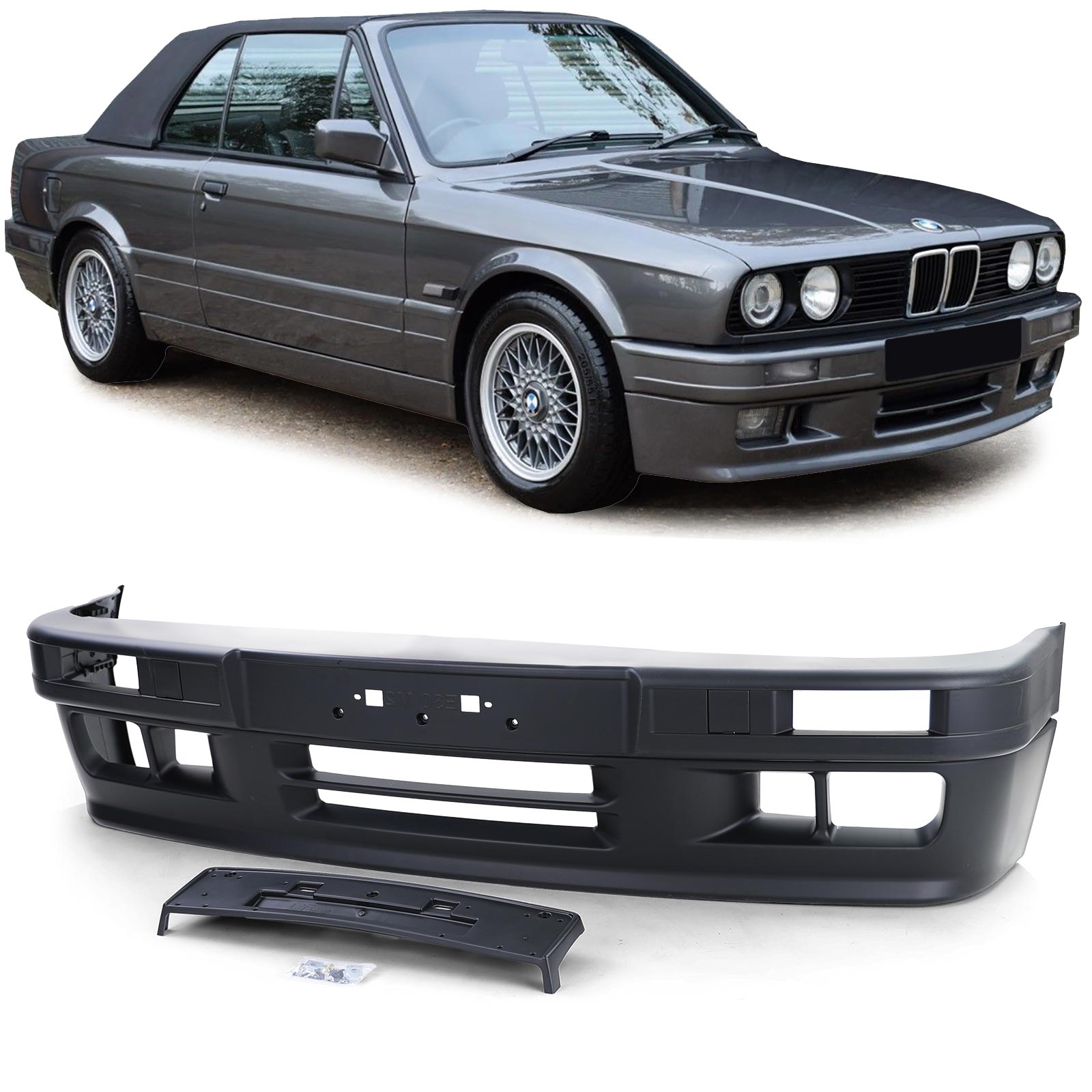 Front Spoiler Stoßstange Sport Optik Typ 2 passend für BMW E30 Facelift  85-94 kaufen