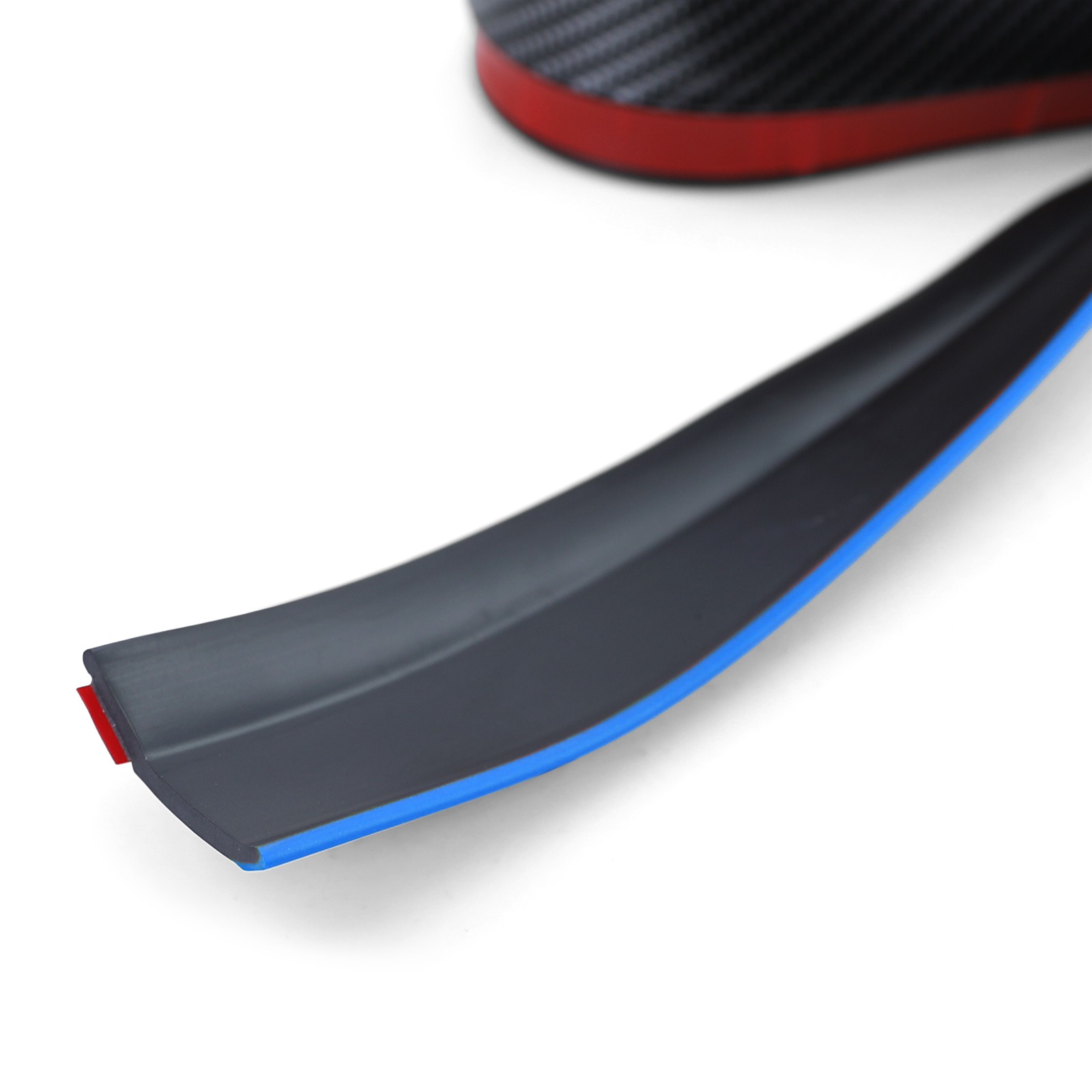 Front Spoiler Lippe Schweller universal flexibel 2,5mx5cm Carbon Optik blau  kaufen