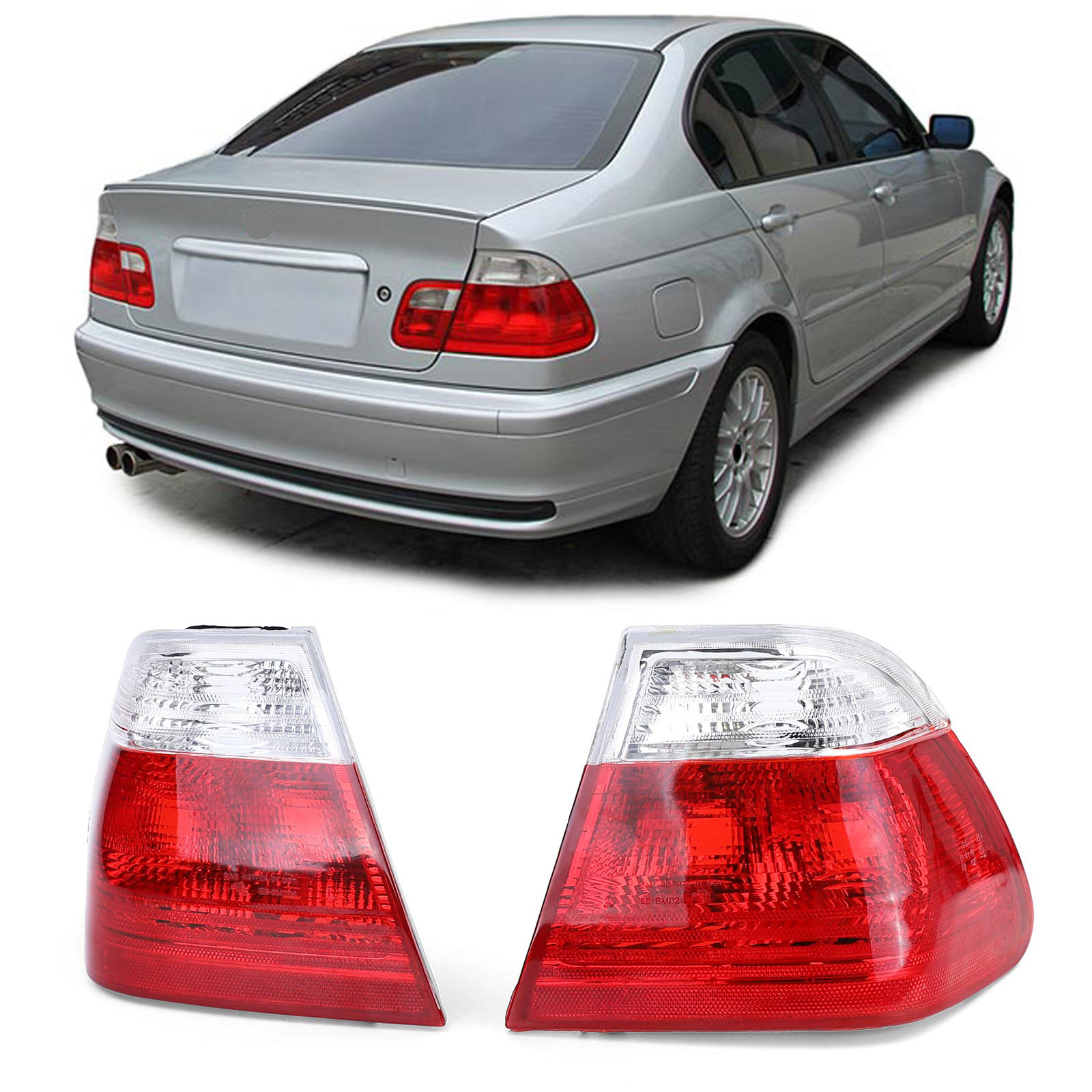 Rot Weisse Rückleuchten Facelift Optik passend für BMW E46 Limousine 98-01  kaufen