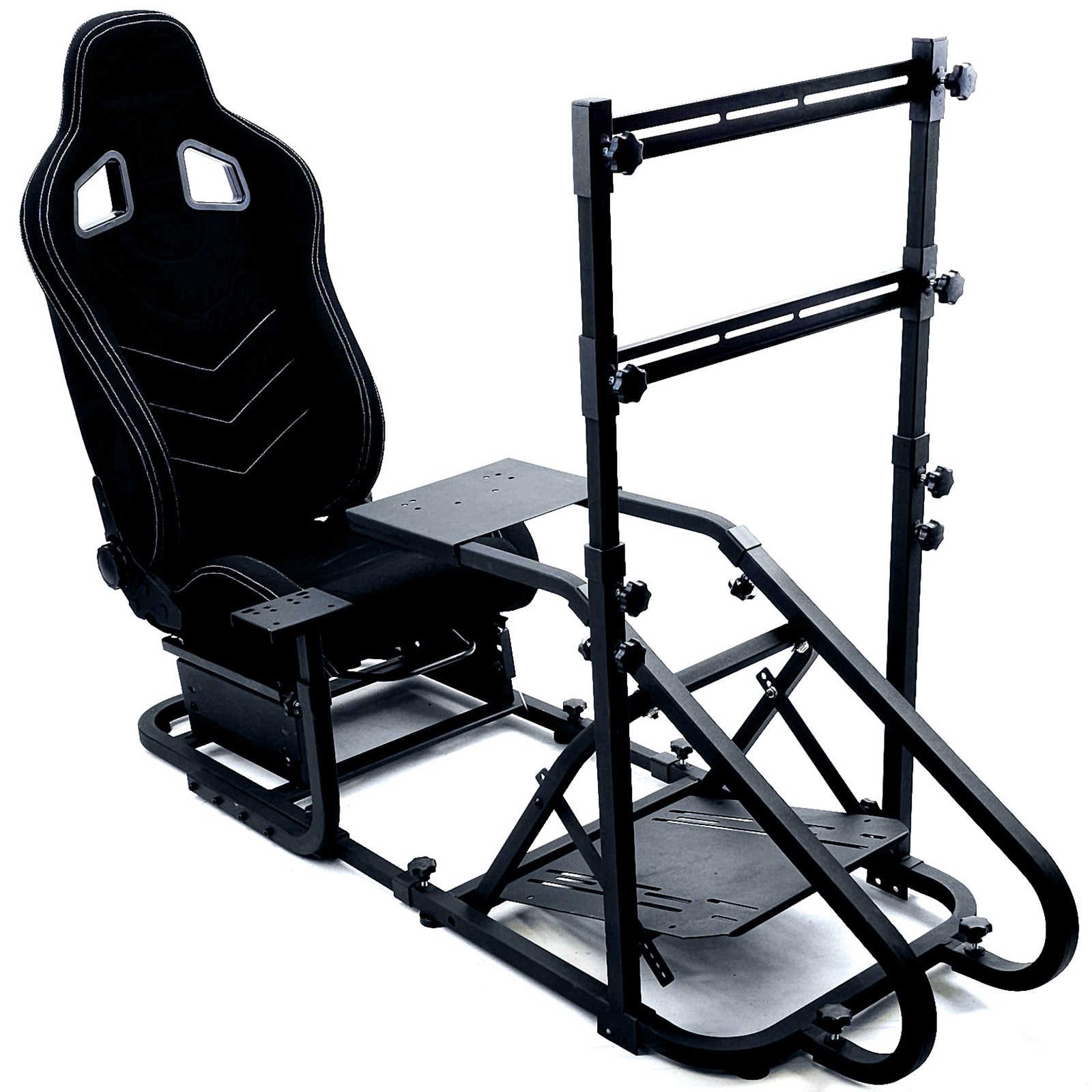 Sim Rig 2 mit Sitz Cockpit Monitor Gestell Renn Racing Simulator für PS5  Xbox PC