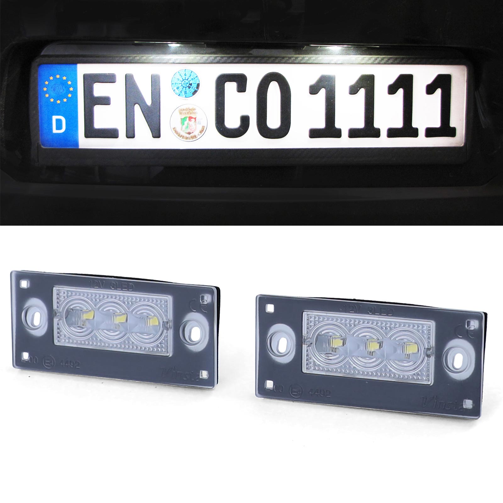 LED Kennzeichenbeleuchtung weiß 6000K für Audi A4 S4 Avant B5 99-01 A3 8L  00-03 kaufen