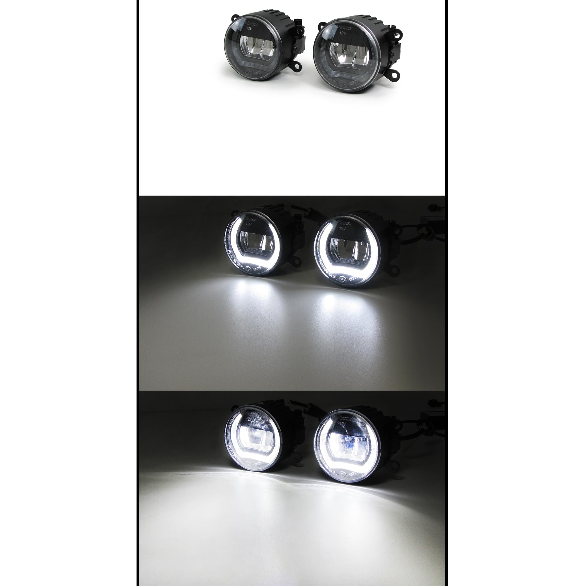 Klarglas LED Nebelscheinwerfer mit Tagfahrlicht für Suzuki Grand