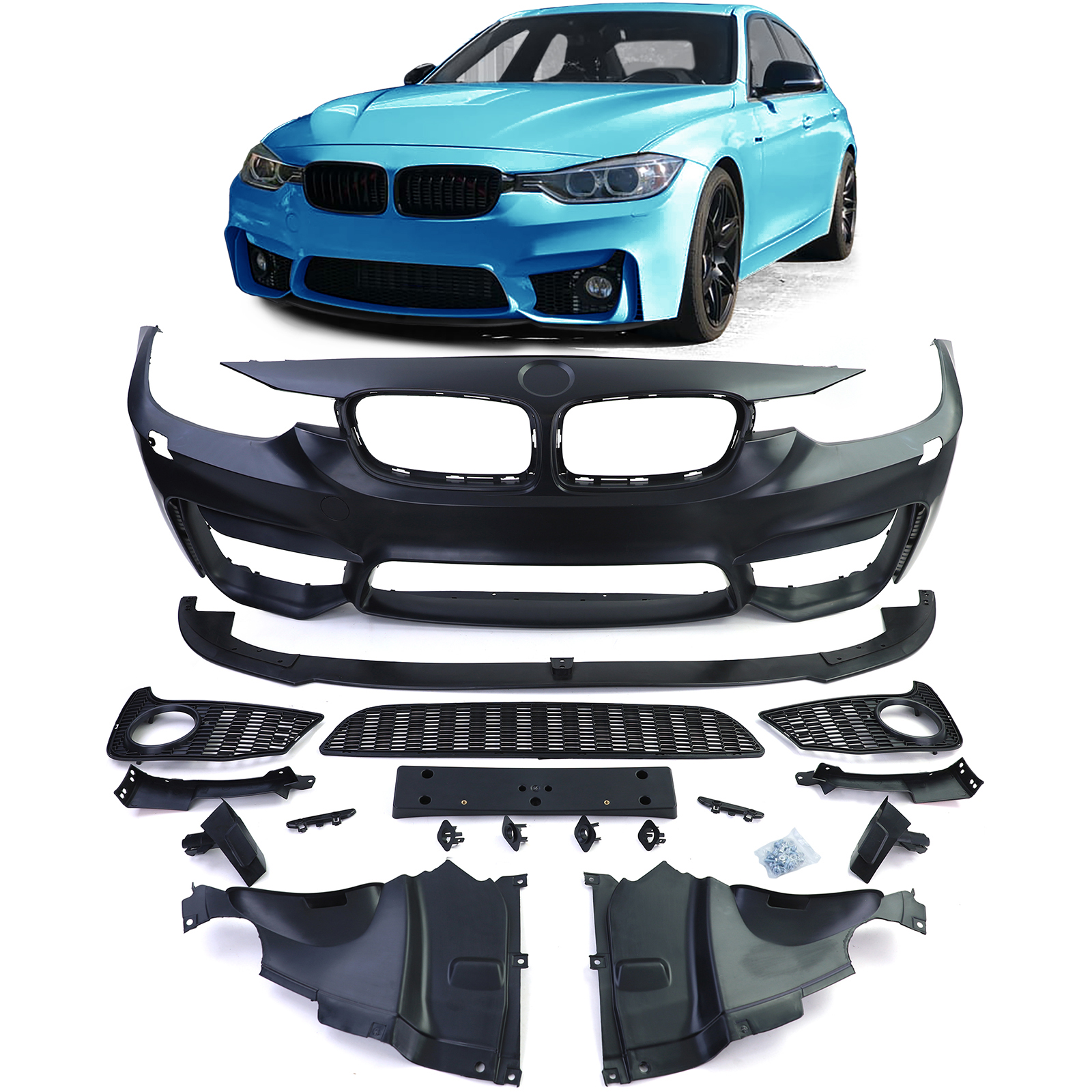 2x LED Nebelscheinwerfer Klarglas Set passt für BMW F30 F31 F20