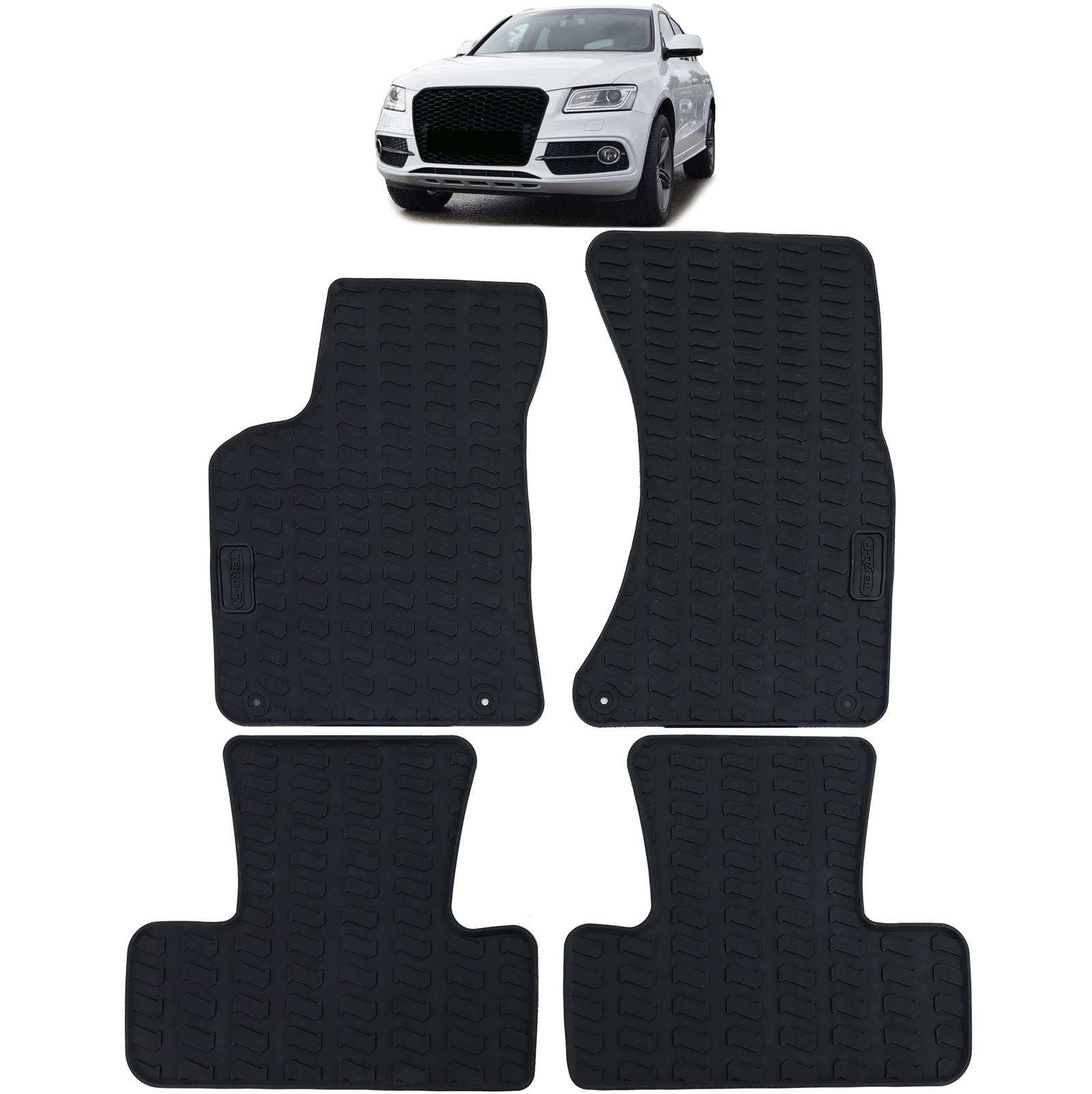 Auto Gummi Fußmatten Schwarz Premium Set für Audi Q5 8R 09-17 kaufen