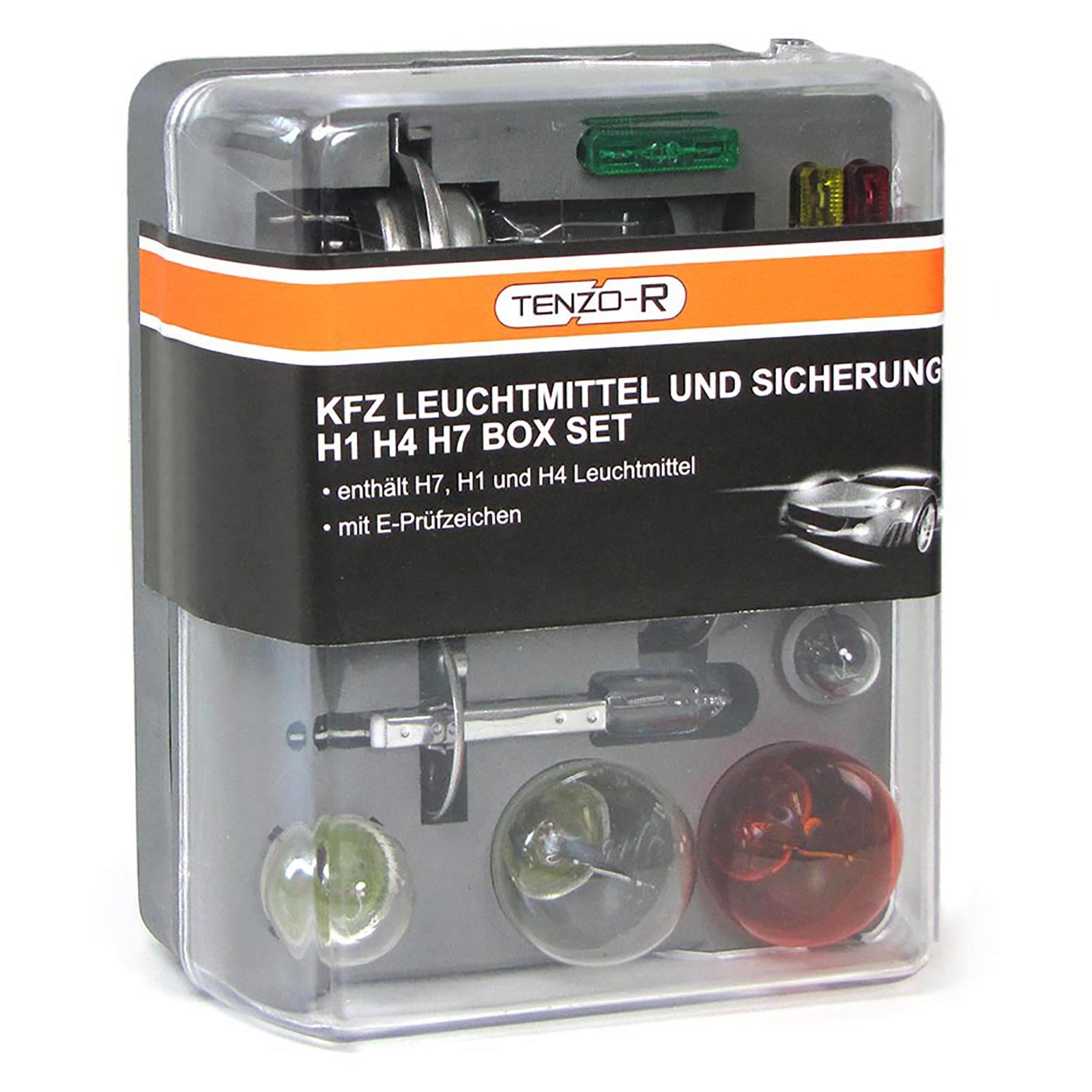 Ersatzlampenbox mit Sicherungen Lampenset H4 P21 10-teilig für Auto PKW KFZ  12V kaufen