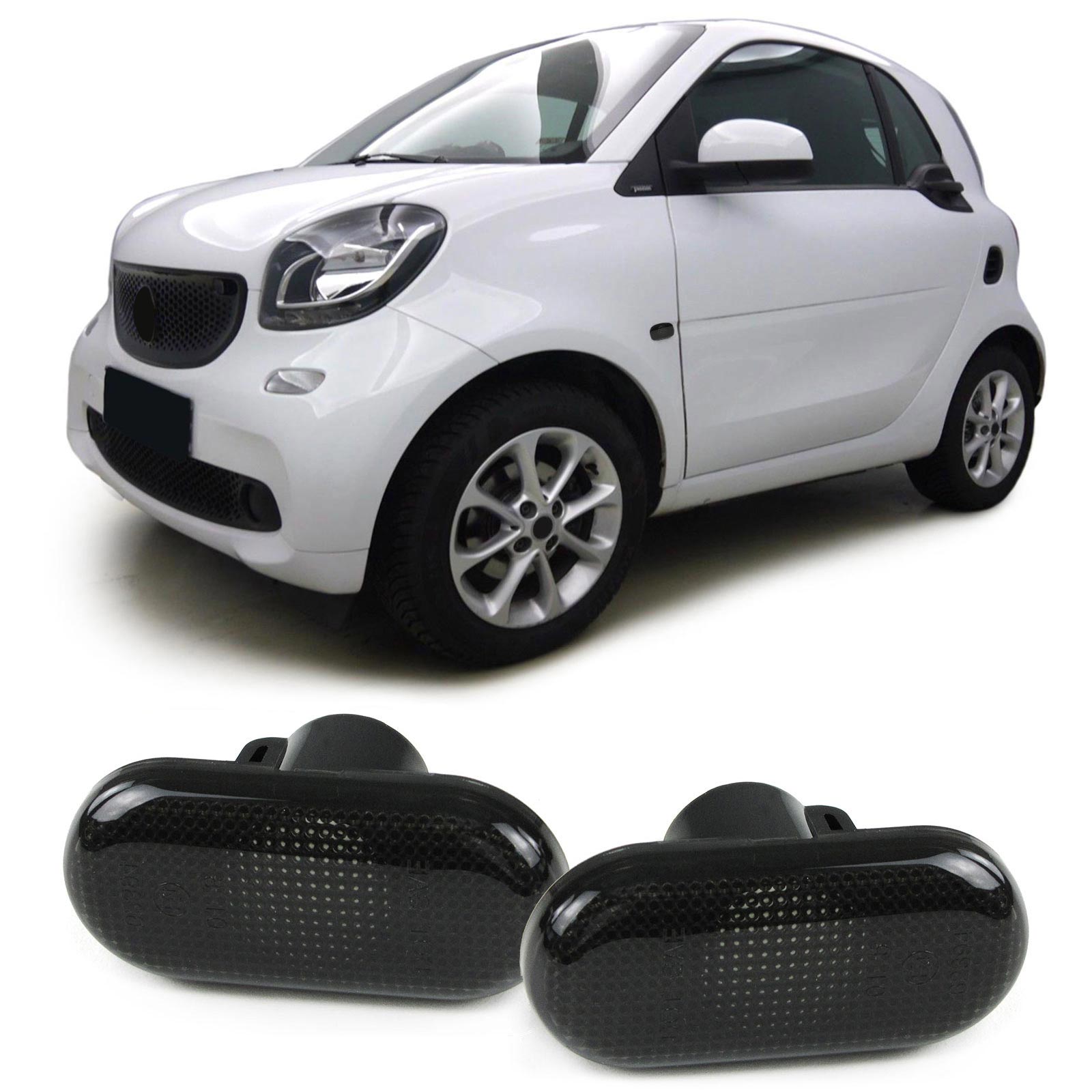 LED SEITENBLINKER BLINKER SMOKED FÜR SMART FORTWO 451 CABRIO COUPE