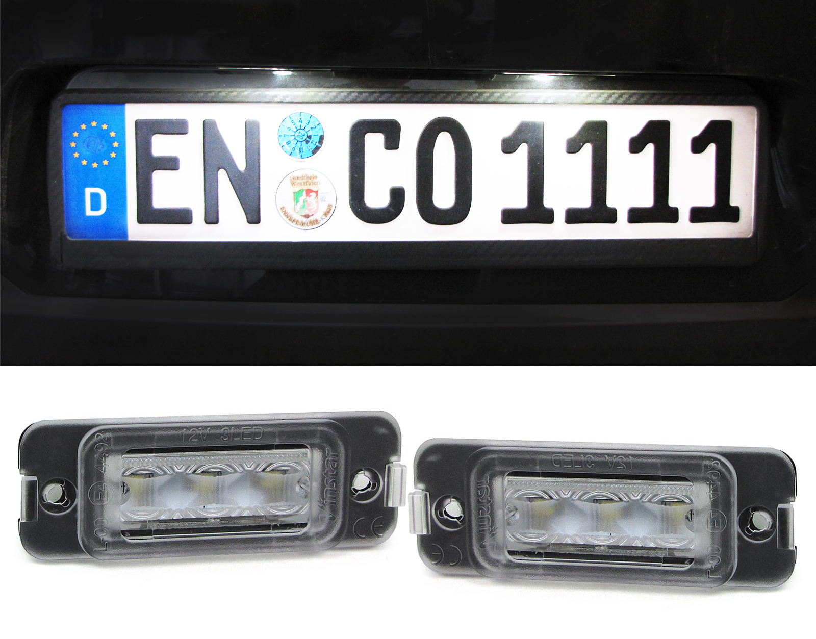 Premium LED Kennzeichenbeleuchtung für Mercedes R-Klasse W251 2006