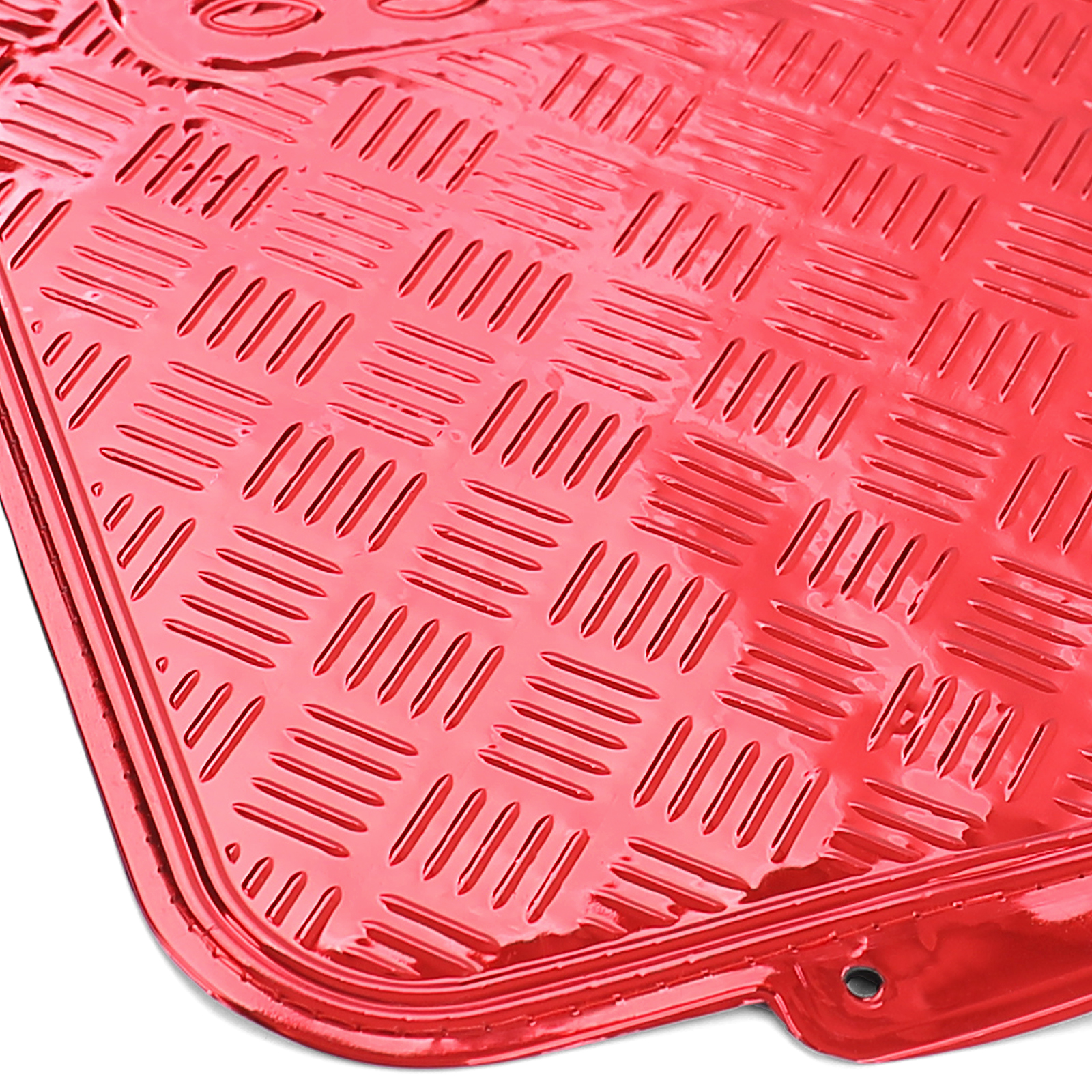 Safe Travel 27552 Universal-Fußmatten, Rechtslenker (RHD), geschweißter  Absatz, rote Einfassung