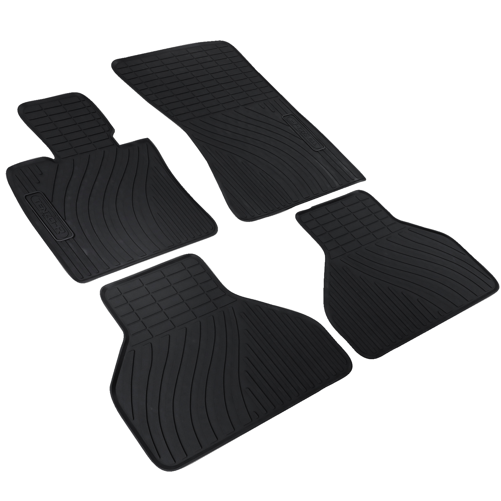 Auto Gummi Fußmatten Schwarz Set Premium kaufen E70 X6 X5 BMW passend E71 für