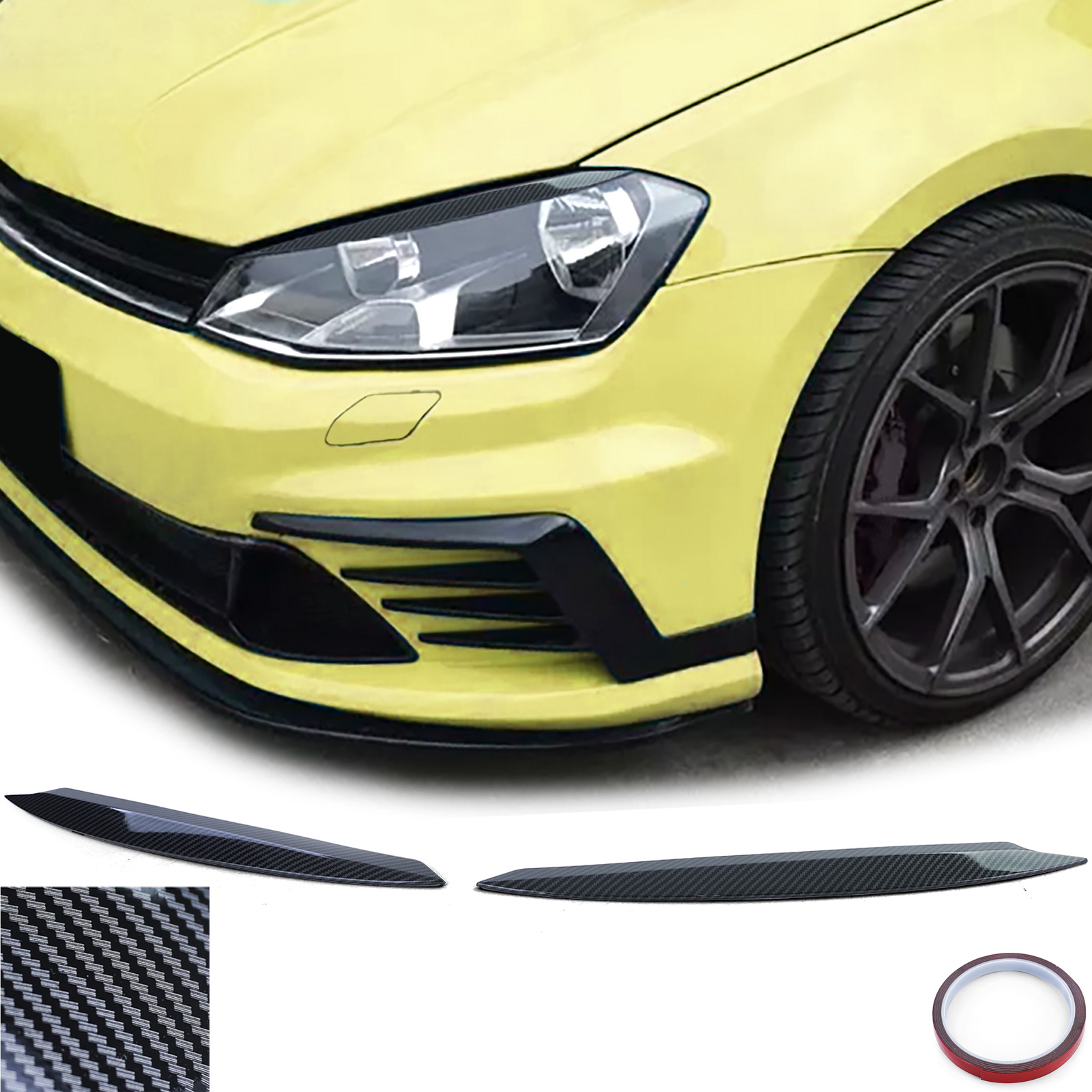 Scheinwerferblenden Böser Blick Carbon Optik für VW Golf 7 5G 12-21 kaufen