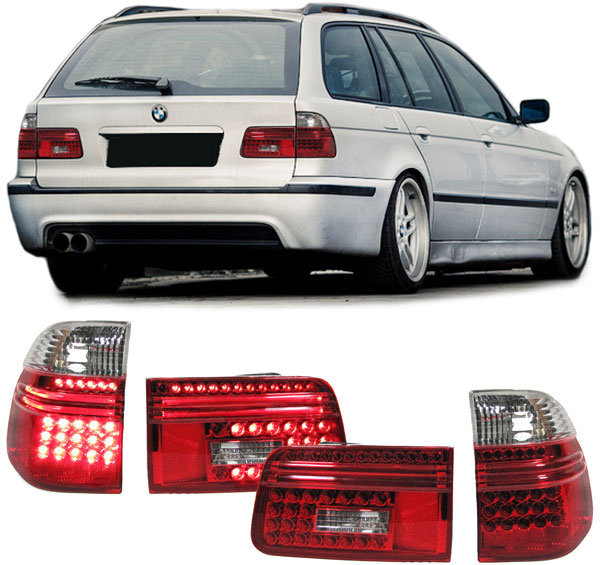 BMW E39 97 04 Touring LED RÜCKLEUCHTEN ROT KLAR